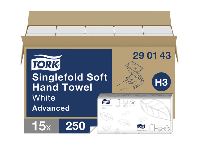 Prosoape de hartie Tork soft singlefold  albe